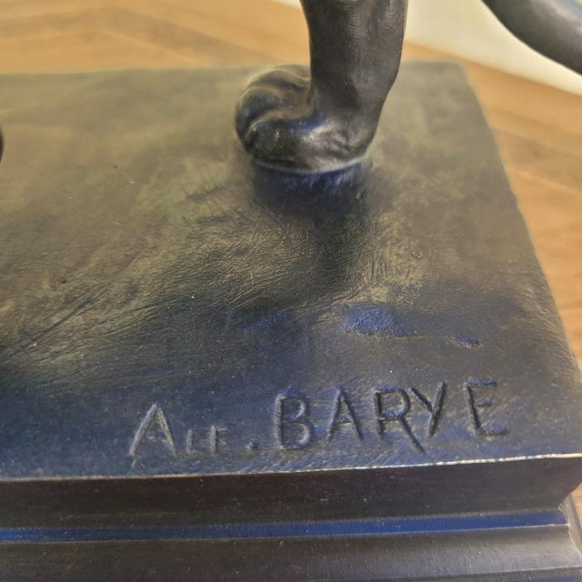 Alfred Barye, Alf Barye, Walking Lion, 1800s, Bronze For Sale - Image 12 of 17