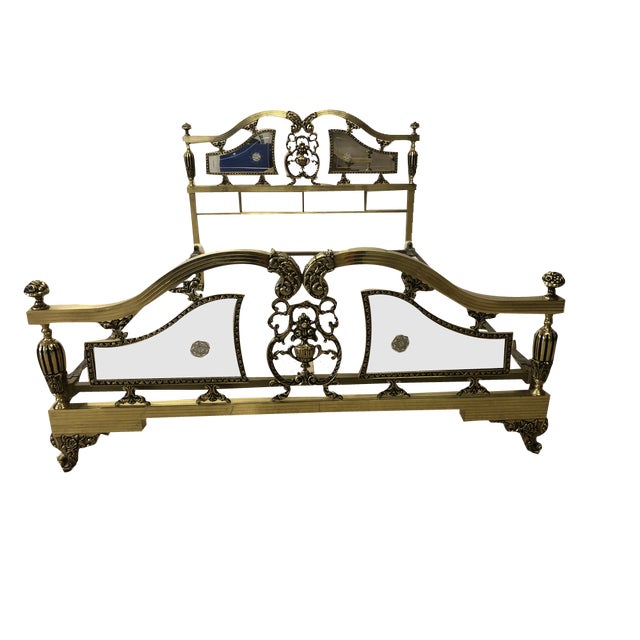 Royal, Ancient Brass Bed from the Castle Property Around 1900, 1890s For Sale