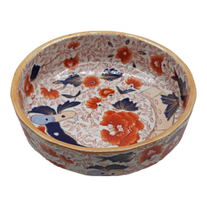 Early 20th Century Large English Mason's Ironstone Imari Influence Bowl