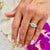 Natural Emerald Diamond Ring 6.5 14k W Gold 1.31 TCW Certified For Sale In New York - Image 6 of 8