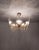 Rare 1970s Brass & Glass Rod Chandelier | 5-Light Vintage Fixture | Restored Mid Century Lighting For Sale - Image 14 of 14