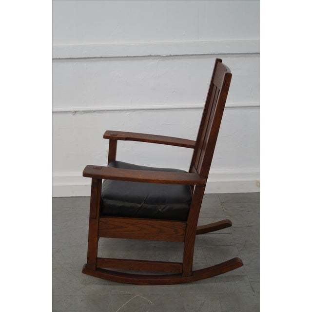 Antique Mission Oak Rocking Chair Chairish