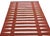 Terra Cotta Not Yet Made - Made To Order Handmade Cotton Area Rug Vegetable Dyed Terracotta Red & White Striped Dhurrie - 5'x7' For Sale - Image 8 of 11