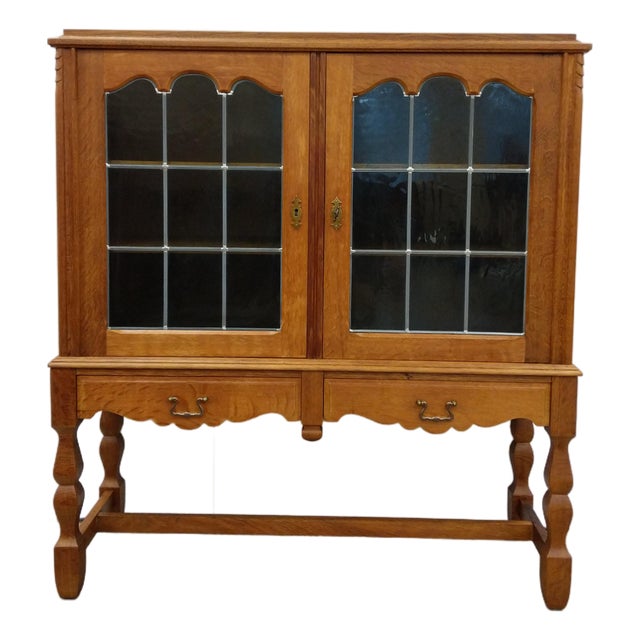 Vintage Danish Oak Cabinet / Sideboard For Sale
