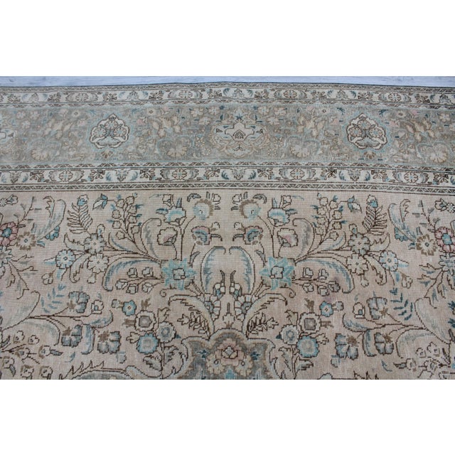 Extra Large Vintage Turkish Area Rug - 114"x153" For Sale - Image 10 of 13