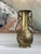 Antique Japanese Meiji period studio bronze vase. Lovely, art nouveau inspired lotus flower design. Maker’s mark to base....