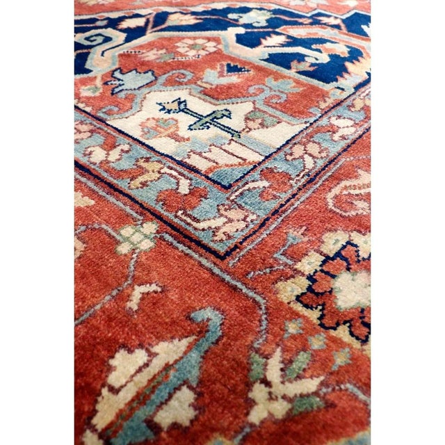 Traditional Pasargad Home Serapi Rust Wool Area Rug-11'11'' X 15' 3'' For Sale - Image 3 of 7