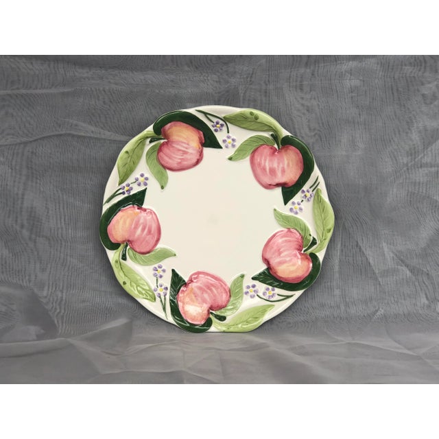 Vintage Decorative Majolica Pottery Plate For Sale - Image 13 of 13