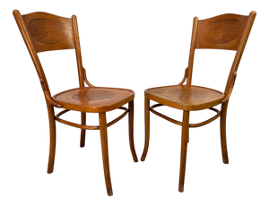Bentwood Dining Chairs from Thonet, 1930s, Set of 2