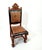 Antique Spanish Castilian Renaissance Revival Armchair in Hand-Carved Wood with Leather Upholstery, 1800s For Sale - Image 9 of 9
