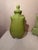 Chartreuse Uttermost Hollywood Regency Chartreuse Green Crackle Glaze Lidded Urn Jars - Set of 3 For Sale - Image 8 of 9