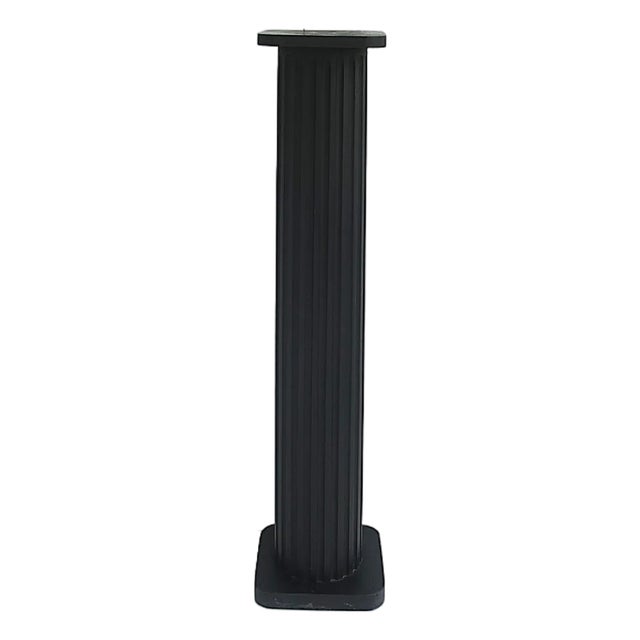 Black Column Pedestal, Neoclassical Style, Circa 20th Century For Sale