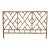 Coastal Style Bamboo and Rattan Queen Size Bed Headboard. Circa 1980s For Sale