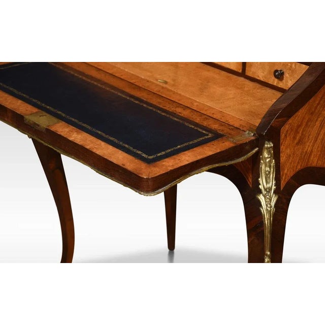 Antique French Desk with Rosewood Inlaid For Sale - Image 5 of 13