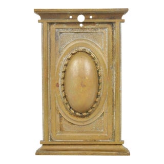 Vintage Brass Theater Seat Decorative Aisle Base For Sale