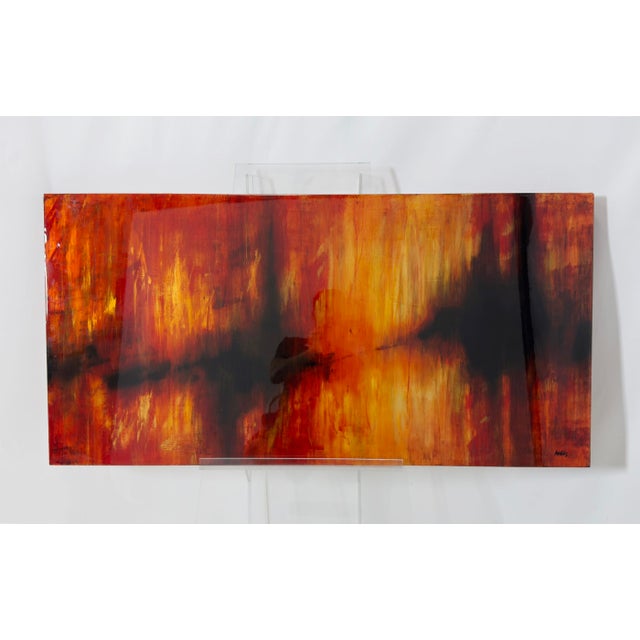 Abstract 2008 Rick Hobbs “Rehearsal” Large Abstract Acrylic Painting on Board Signed For Sale - Image 3 of 18