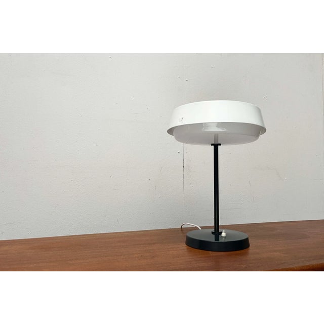 Metal Mid-Century Modern Minimalist Table Lamp by Voitto Haapalainen for Idman, Finland, 1950s For Sale - Image 7 of 18