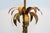 1970s Hollywood Regency Brass Palm Tree Table Lamp with Black Shade, France, 1970s For Sale - Image 5 of 14