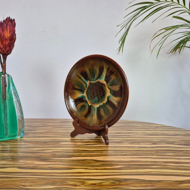 Mid-Century Ceramic Wall Plate from Łysa Góra, Poland, 1960s For Sale - Image 4 of 8
