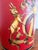 Red Vintage English Tole Tea Canister Lamp For Sale - Image 8 of 11