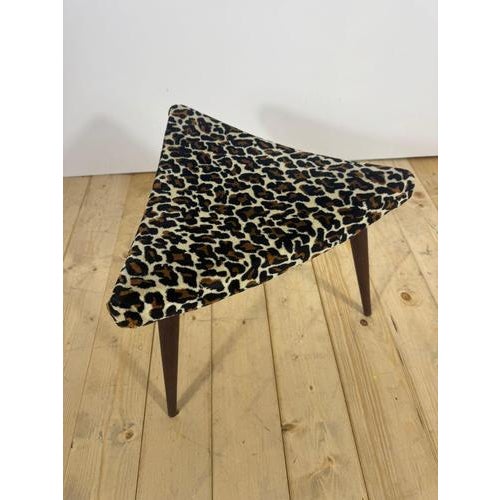 Vintage Scandinavian Triangular Ottoman For Sale - Image 3 of 5