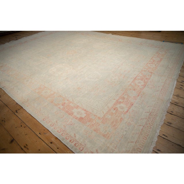 Platinum Distressed Pakistani Khotan Design Carpet - 8'11" x 11'10" For Sale - Image 8 of 13
