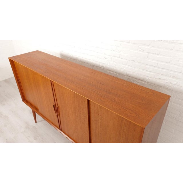 Vintage Danish Highboard by Omann Jun For Sale - Image 13 of 18