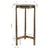 Outdoor Indoor Artisan Glass & Brass End Table For Sale - Image 4 of 4