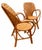Vintage Woven Rattan Garden Set of Round Table and Armchairs, 1950s, Set of 5 For Sale - Image 10 of 15
