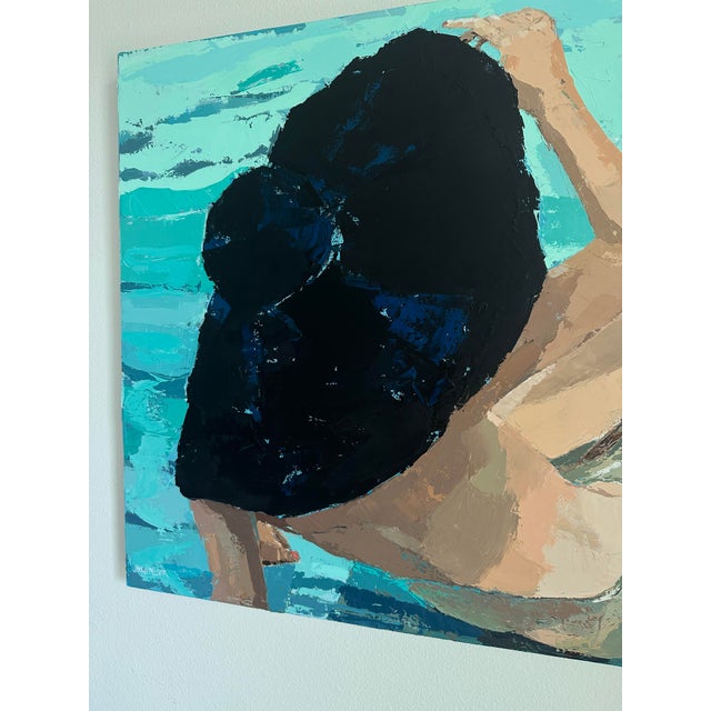 2020s "You Can Leave Your Hat On" Original Modern Oil Painting, by Jennifer Hohlfelder For Sale - Image 5 of 10