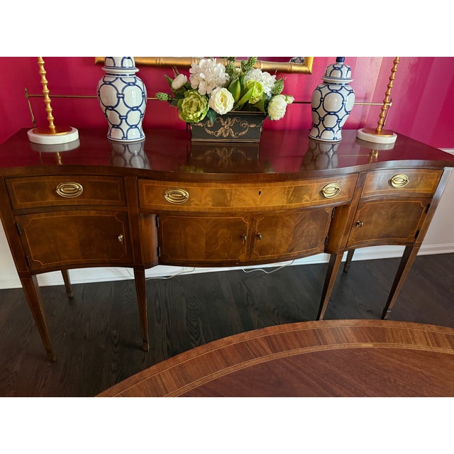 Brown Wellington Hall Limited Mahogany Sideboard With Gallery Rail For Sale - Image 8 of 8