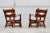 Set of Low Mid-Century Brutalist Arm Chairs in Oak, 1960 For Sale - Image 10 of 12