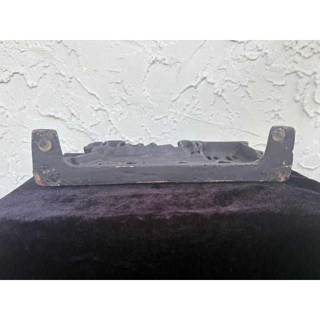 Vintage Cast Iron Steam Locomotive Doorstop With Original Polychrome Paint For Sale - Image 10 of 10