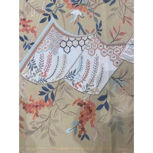Handwoven Japanese Style Aubusson Area Rug 9'0" X 12'0" For Sale - Image 4 of 12