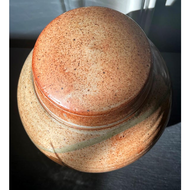 Glazed Ceramic Jar Studio Pottery Karen Karnes For Sale - Image 12 of 15