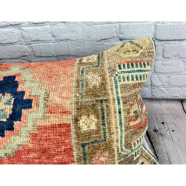 Turkish 16 x 24 Rug Pillow Turkish Essence Turkish Pillow Cushion Cover For Sale - Image 3 of 4