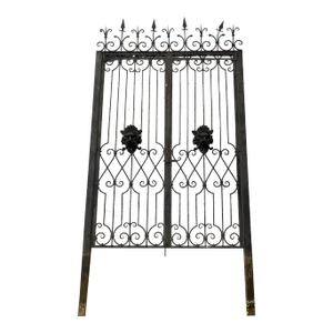 1920s Iron Gates With Lion Heads Salvaged From Rupert Murdoch's Estate