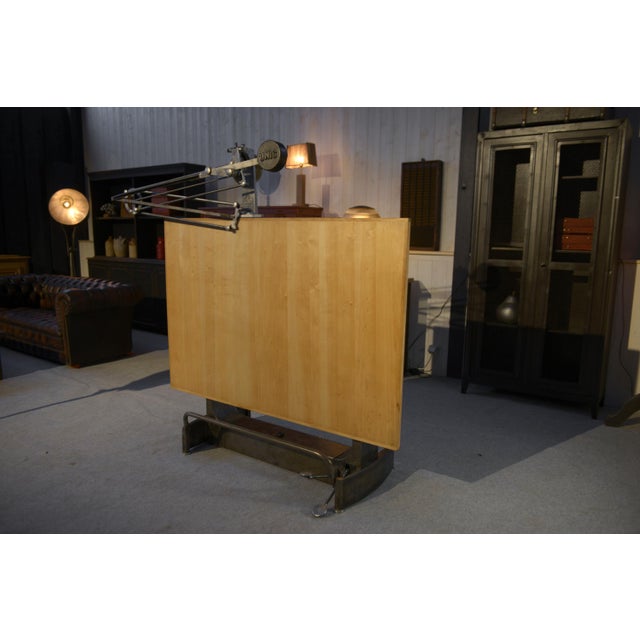 1960s Unic Paris Architect Table by Lucien Sautereau, 1960s For Sale - Image 5 of 17