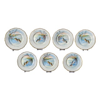 Plates by Gerard Dufraisseix & Abbot, 1890s, Set of 7 For Sale