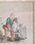 19th Century French Chinoiserie Chinese Export Style Watercolor Painting For Sale - Image 9 of 18