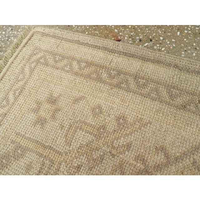 Galerie Shabab Collection Early 20th Century Turkish Oushak Throw Rug For Sale - Image 4 of 6