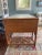 Chinoiserie Antique Chinese Elm Desk With Inlaid White Marble Top For Sale - Image 4 of 6