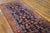 Tribal 1880s Blue Navy Tribal Herati Antique n.w. Persian Rug 3'8" X 9' Handknotted Wool Carpet For Sale - Image 3 of 6