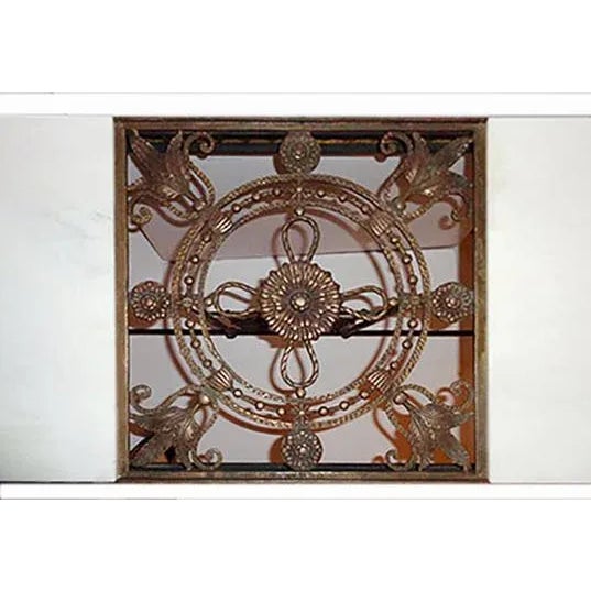 Oscar Bach Console Table Iron and Bronze Oscar Bach Style For Sale - Image 4 of 6