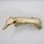 Mid 20th Century Mid-Century Modern White Glazed Ceramic Greyhound Figurine With Gold Accents For Sale - Image 5 of 9