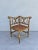 French Carved Wood Corner Chair with Woven Rush Seat, Early 20th Century For Sale - Image 3 of 13