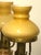 1930s Antique Brass Ceramic Glass Five Lights Chandelier, 1930s For Sale - Image 5 of 9