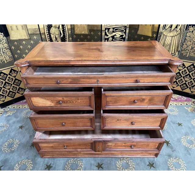 Gold Empire Baluster Commode in Walnut For Sale - Image 8 of 11