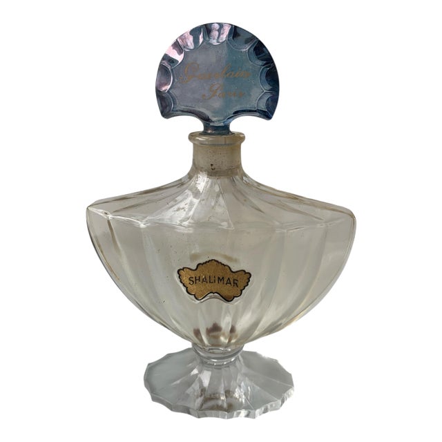 1950s Guerlain Paris Shalimar Perfume Bottle For Sale