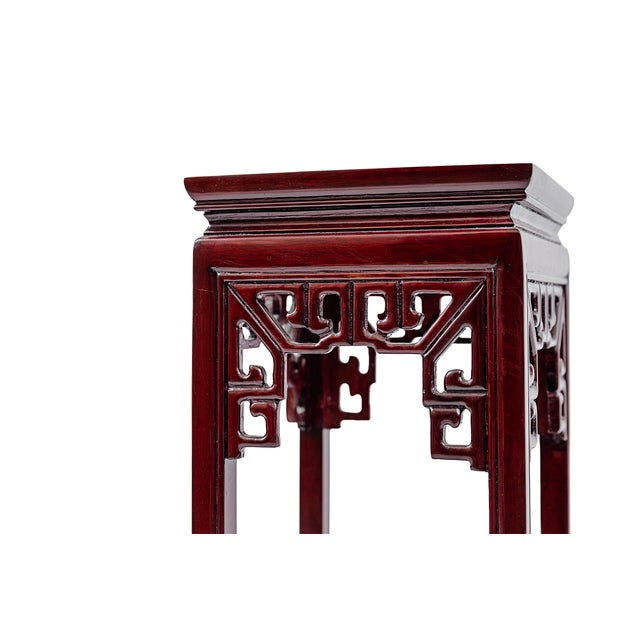 Chinese Vintage Ming Dynasty Short Pedestal or Plant Stand For Sale - Image 3 of 8
